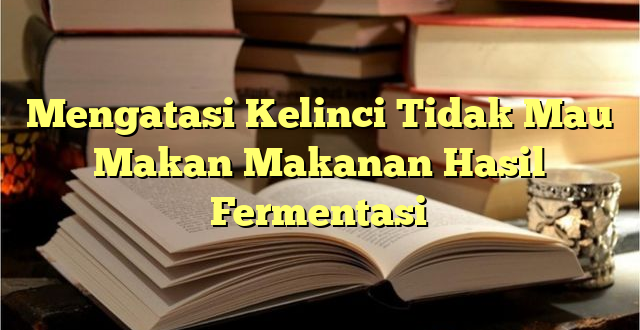 Mengatasi Kelinci Tidak Mau Makan Makanan Hasil Fermentasi